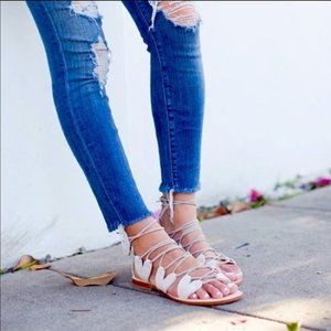 Final price !! CoRNETTI REVOLVE Innamorati Suede Heart Gladiator Sandal 6